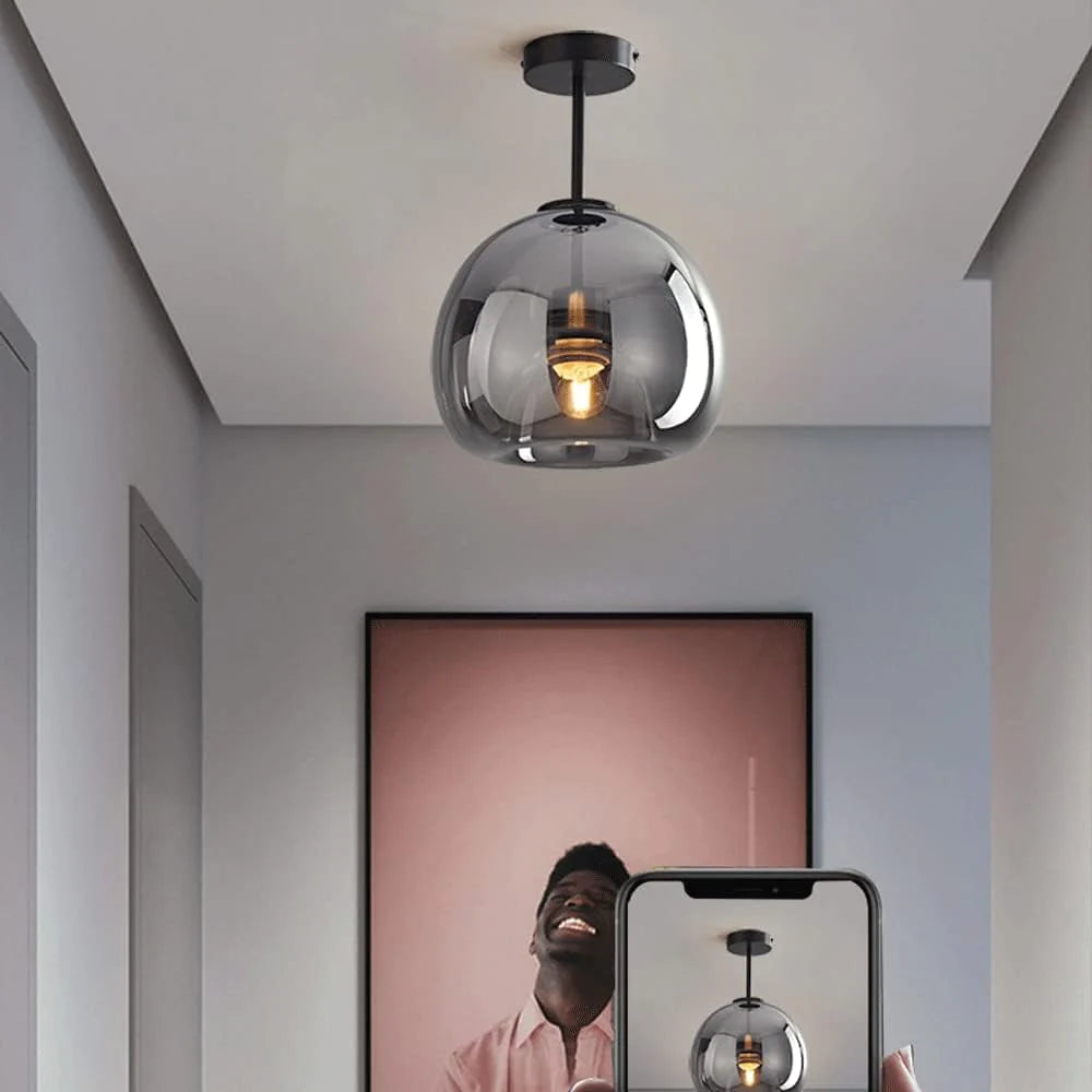 Plafond de verre en cuivre simple moderne