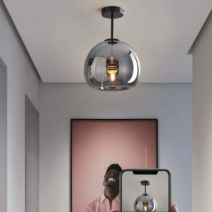 Plafond de verre en cuivre simple moderne