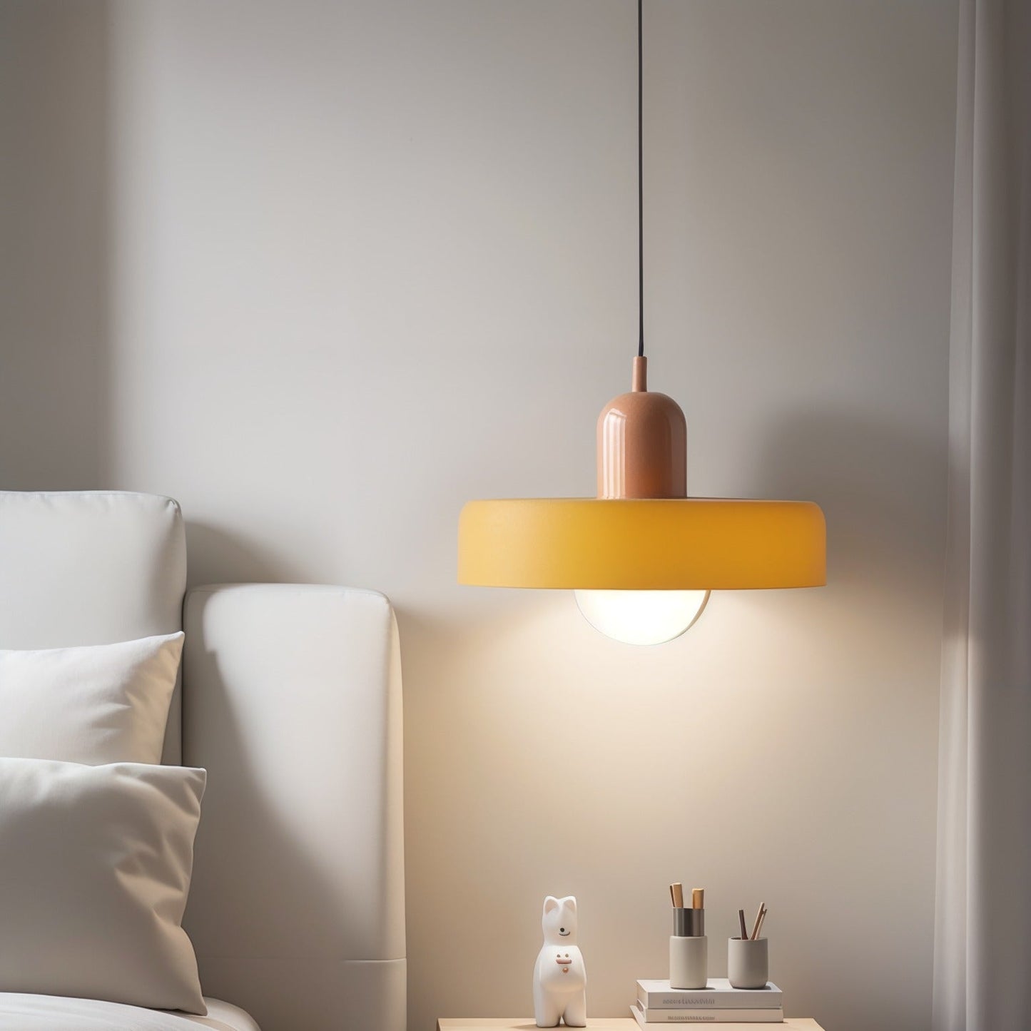 Glarefusion Pendante LED de verre Bauhaus moderne
