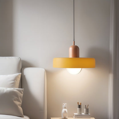 Glarefusion Pendante LED de verre Bauhaus moderne
