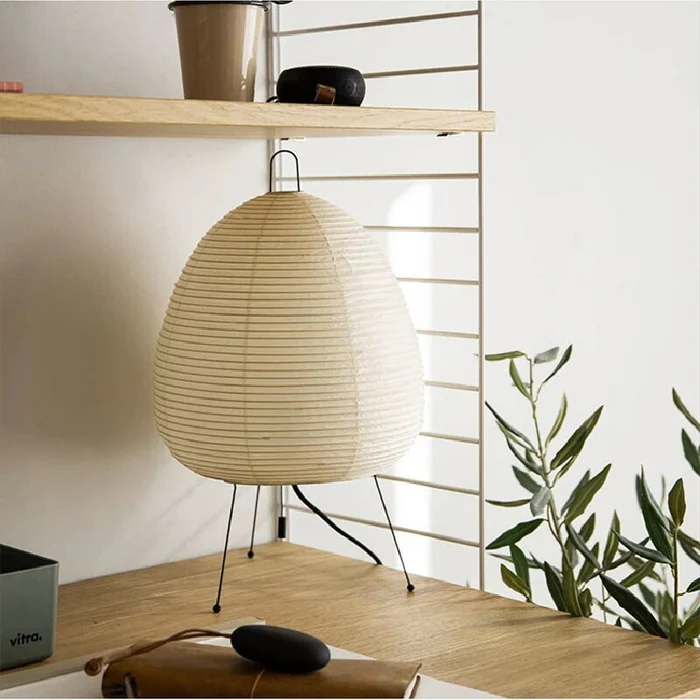 Lampe de table en papier de riz
