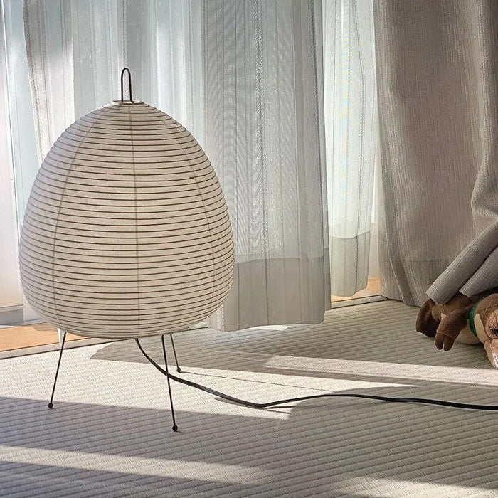 Lampe de table en papier de riz