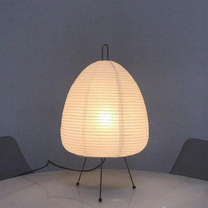 Lampe de table en papier de riz