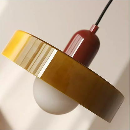 Glarefusion Pendante LED de verre Bauhaus moderne
