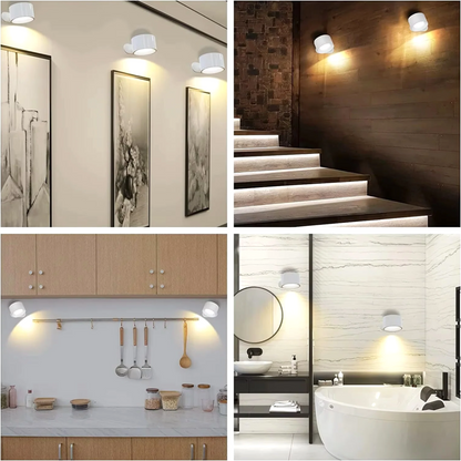 Lumière murale LED moderne à 360 ° moderne à 360 °