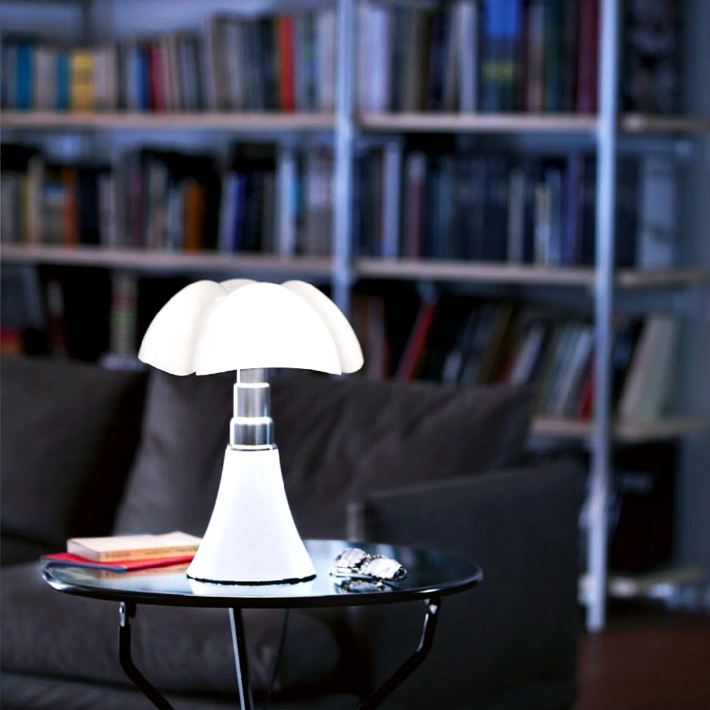 Lampe de table fleurie créative moderne émoussée