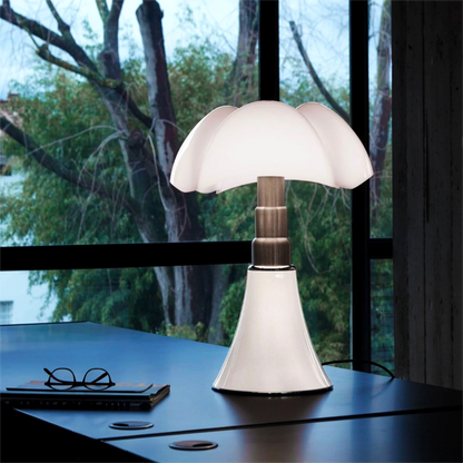 Lampe de table fleurie créative moderne émoussée