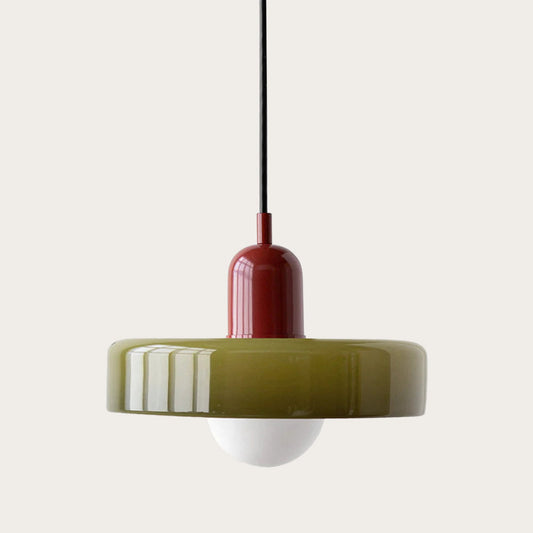 Glarefusion Pendante LED de verre Bauhaus moderne