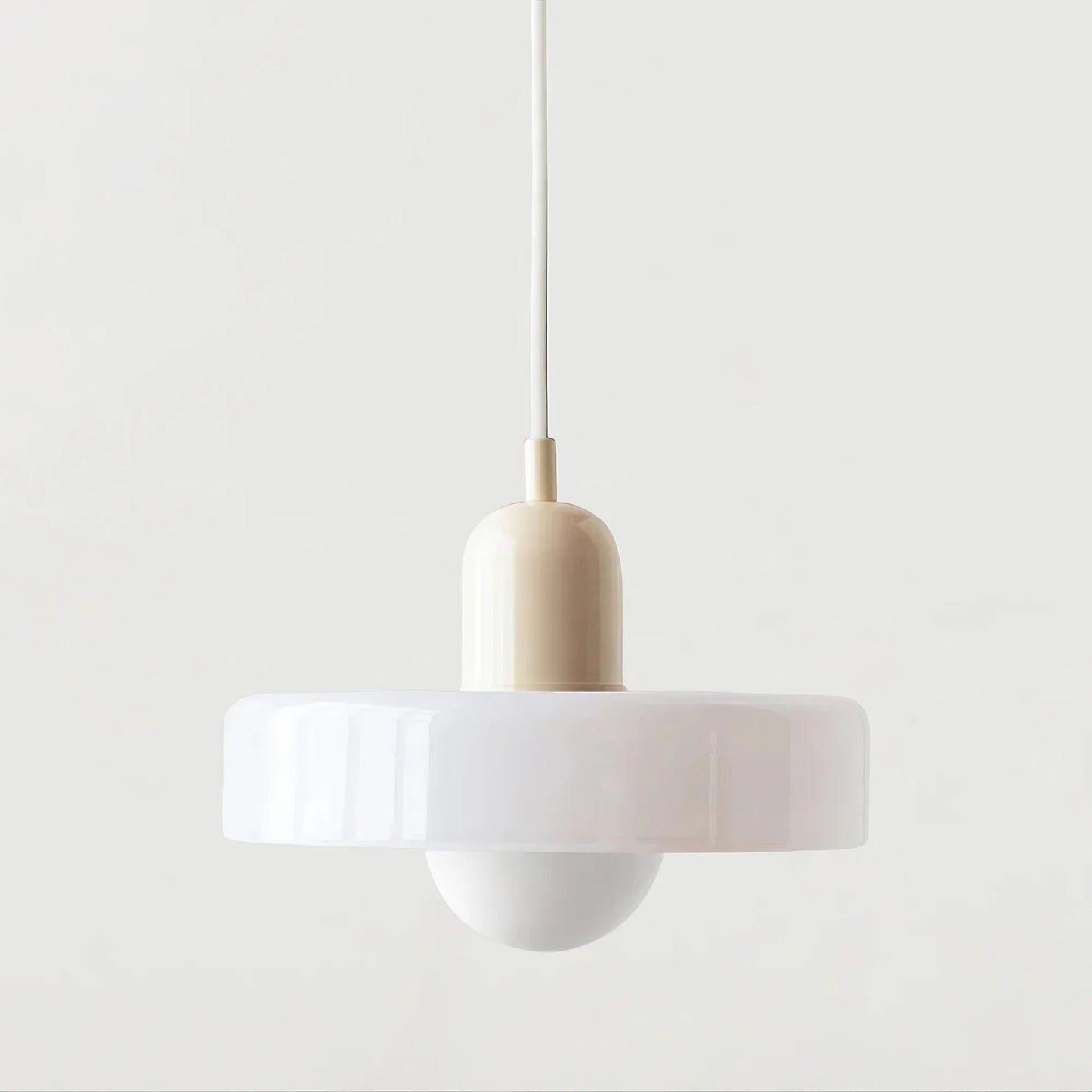 Glarefusion Pendante LED de verre Bauhaus moderne