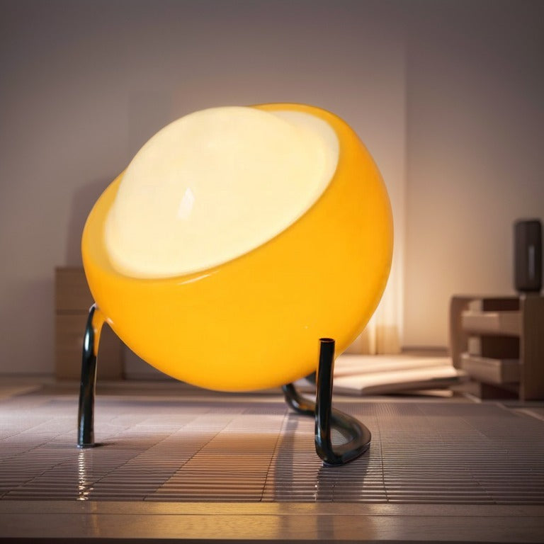 Lampe de table de forme d'oeuf de Bauhaus vintage