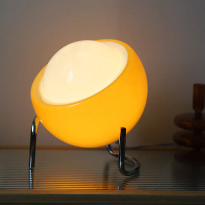 Lampe de table de forme d'oeuf de Bauhaus vintage