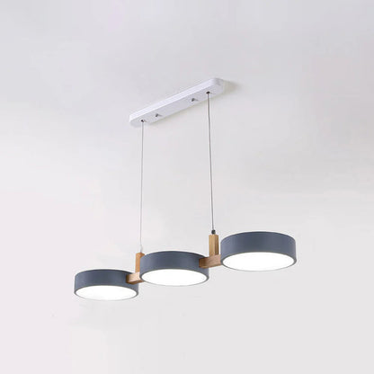Pendante nordique moderne du cylindre en métal moderne