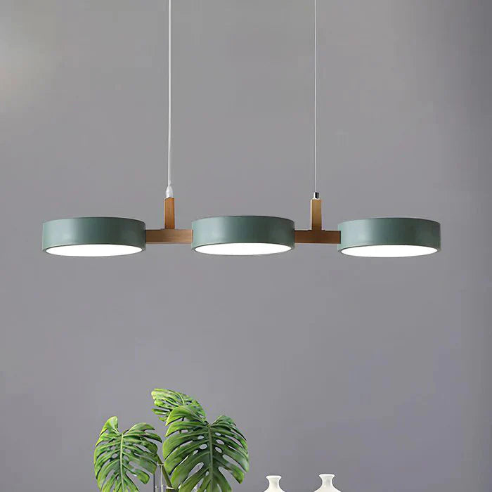 Pendante nordique moderne du cylindre en métal moderne