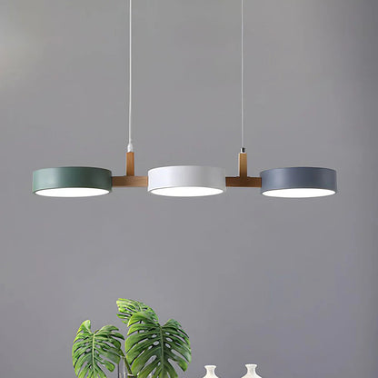 Pendante nordique moderne du cylindre en métal moderne