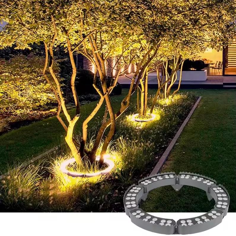 Élégant arbre extérieur mettant en lumière les projecteurs