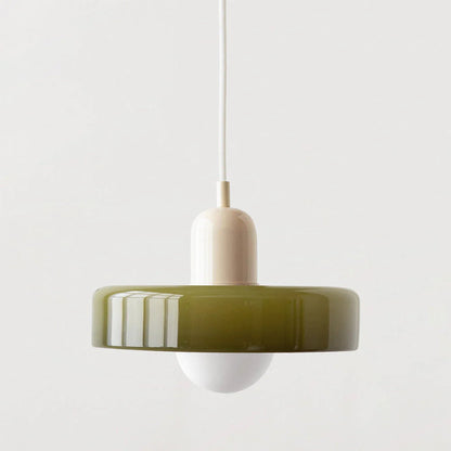 Glarefusion Pendante LED de verre Bauhaus moderne