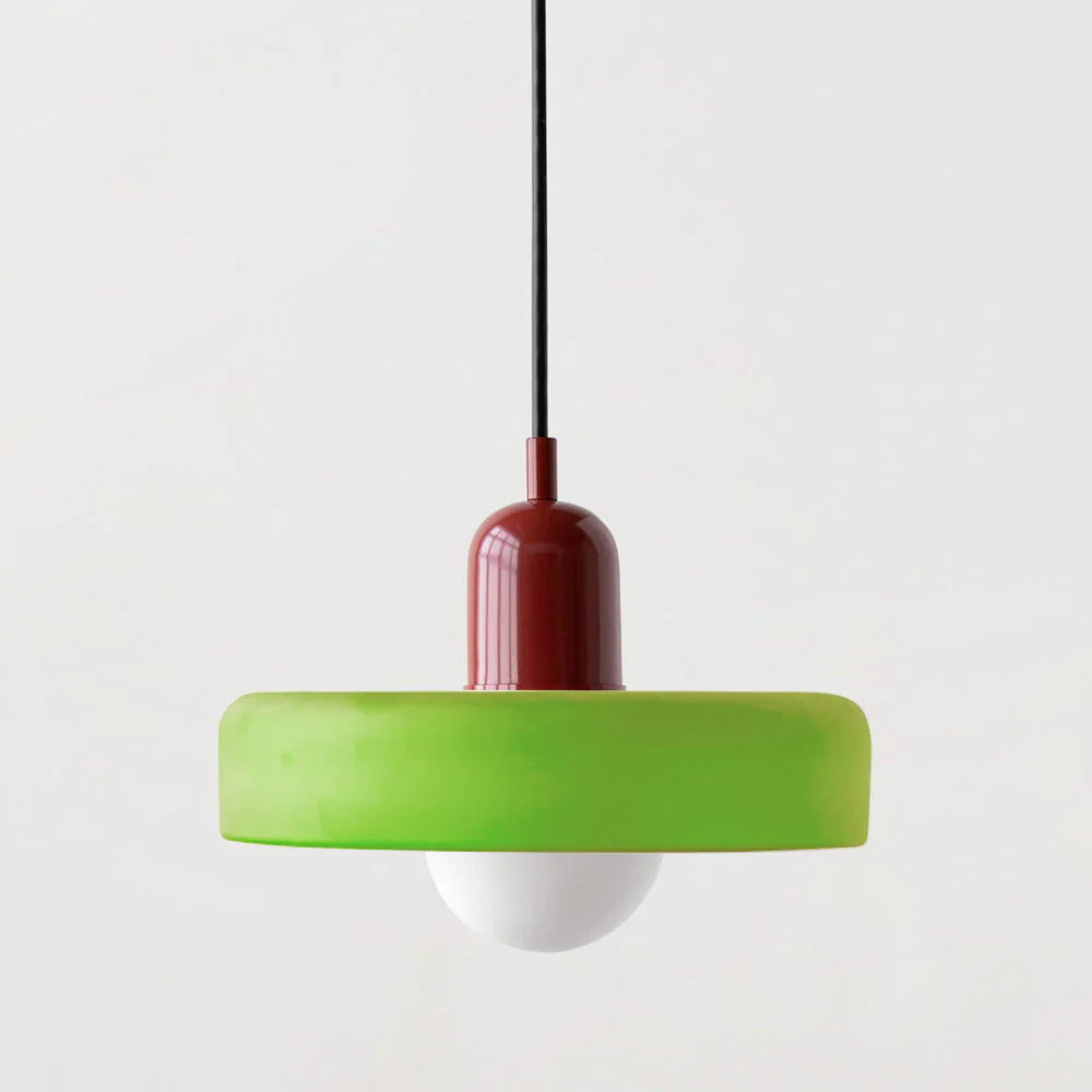 Glarefusion Pendante LED de verre Bauhaus moderne
