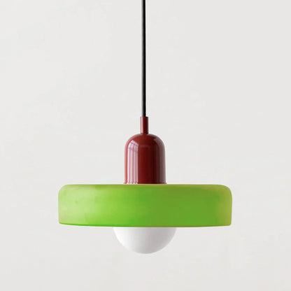 Glarefusion Pendante LED de verre Bauhaus moderne