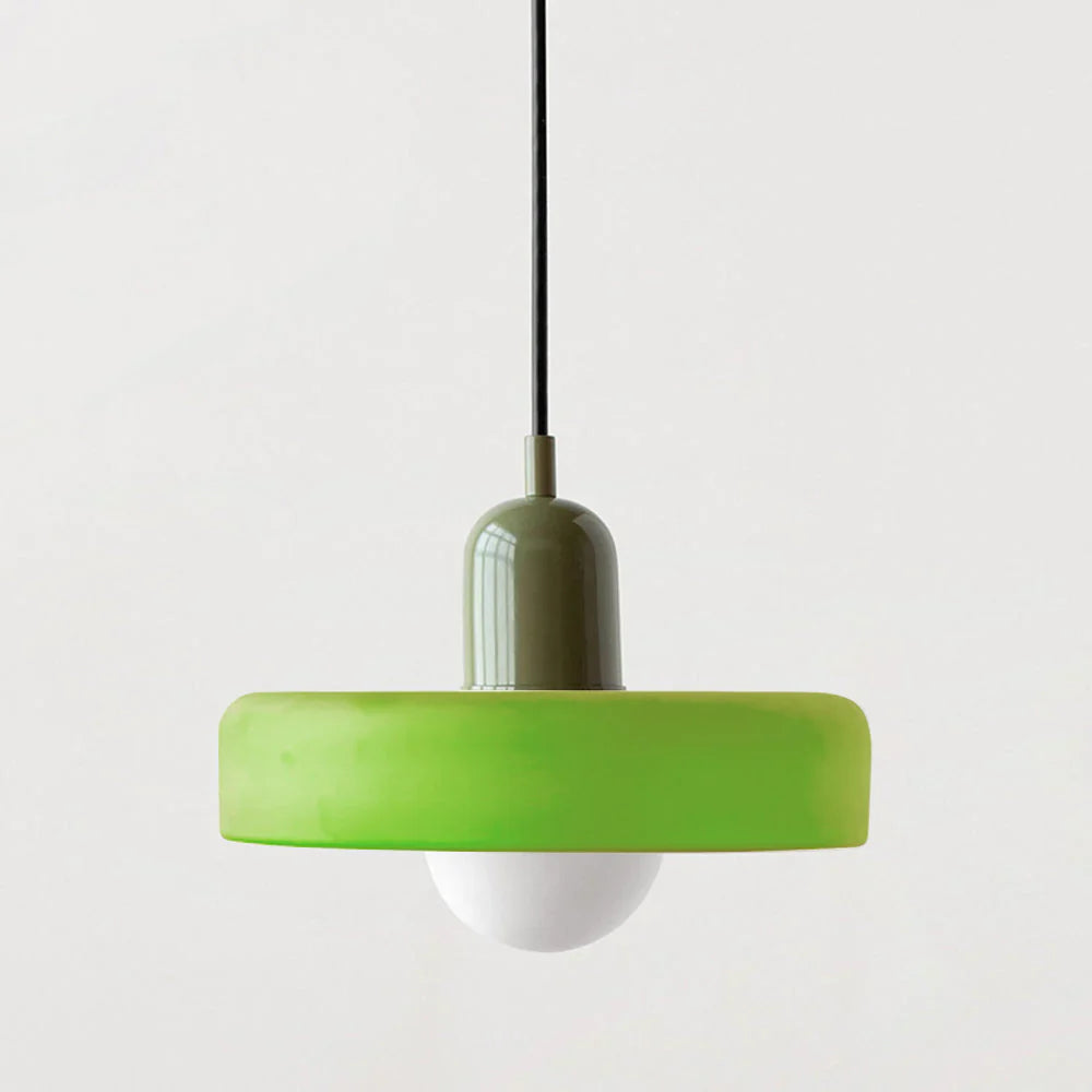 Glarefusion Pendante LED de verre Bauhaus moderne