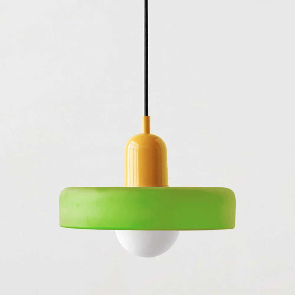 Glarefusion Pendante LED de verre Bauhaus moderne