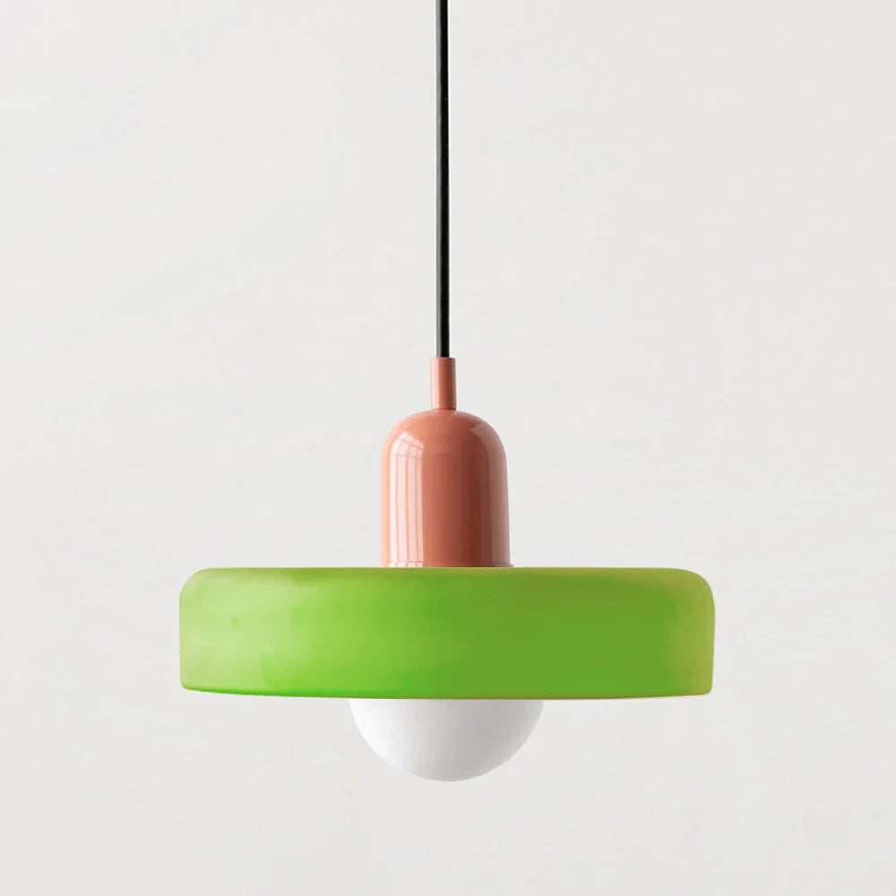 Glarefusion Pendante LED de verre Bauhaus moderne