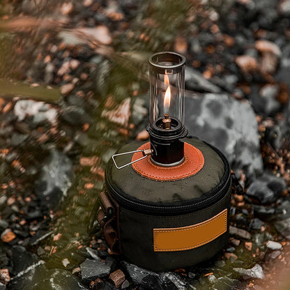 Candlelight Lamp Outdoor Use for Camping Fishing Picnic Tent Lighting Equipment Camping Lamp Windproof Gas Candle Light