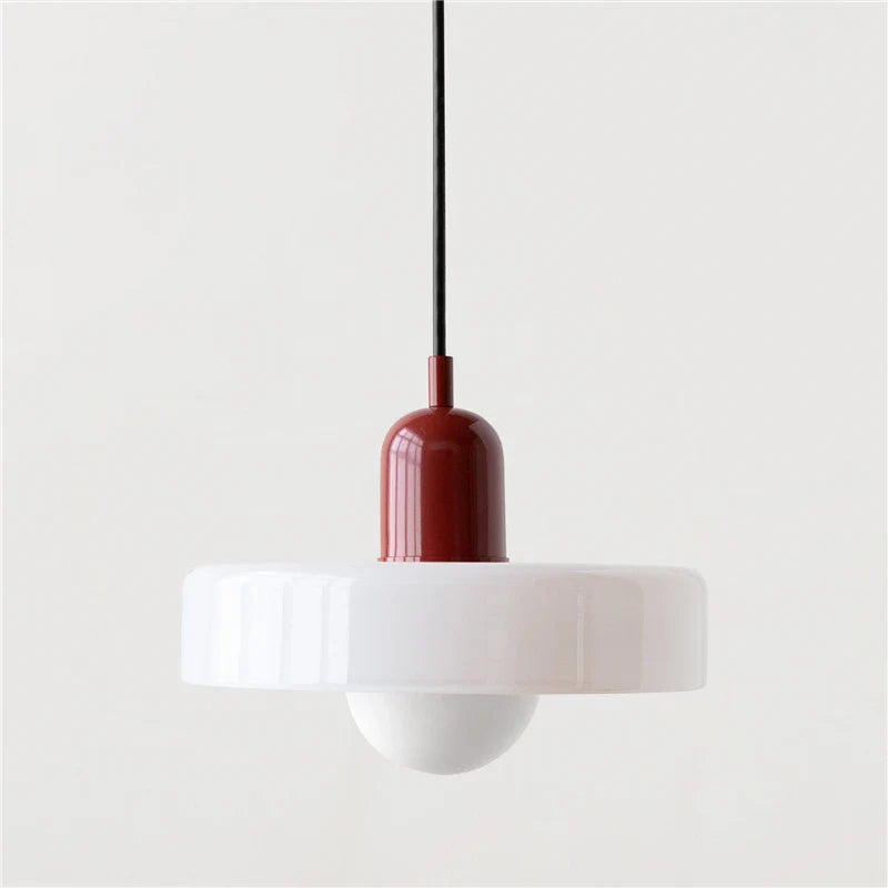 Glarefusion Pendante LED de verre Bauhaus moderne