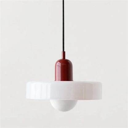 Glarefusion Pendante LED de verre Bauhaus moderne