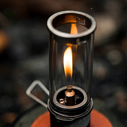 Candlelight Lamp Outdoor Use for Camping Fishing Picnic Tent Lighting Equipment Camping Lamp Windproof Gas Candle Light