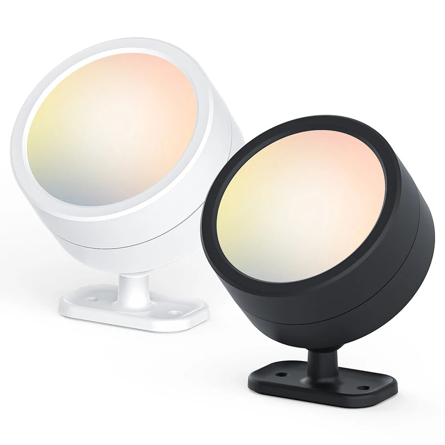 360°Rotatable LED Wall Lamp Rechargeable RGB&3Color Magnetic LED Spotlight Touch Remote Control For Bedroom Living Room Lighting