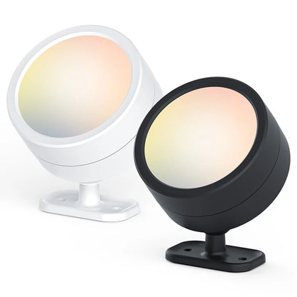 360°Rotatable LED Wall Lamp Rechargeable RGB&3Color Magnetic LED Spotlight Touch Remote Control For Bedroom Living Room Lighting