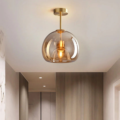 Plafond de verre en cuivre simple moderne
